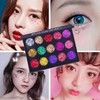 Mysense 30 Colors Glitter Eyeshadow Palette,Party Diamond Pressed Pighmented Mineral