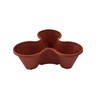 Shop4allsorts Set Of 3 Terracotta Colour Strawberry Trio Planter Flower