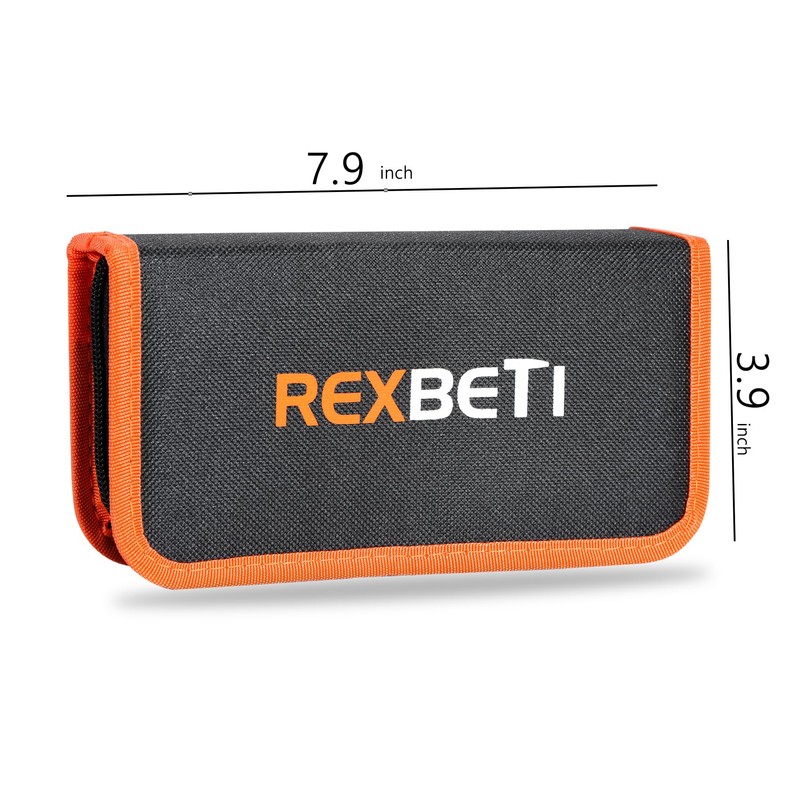 REXBETI 19Pcs Metal Needle File Set, Small Diamond Files, 12Pcs