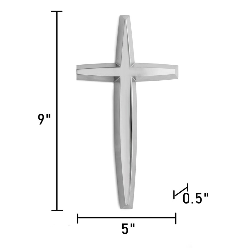 Nambe Wall Cross | Holiday Symbol for Christmas Décor, Wedding,