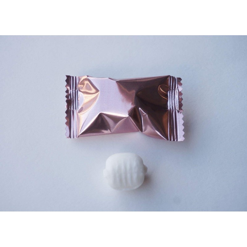 One Pack of 50 Pieces Metallic Rose Gold Party Buttermints