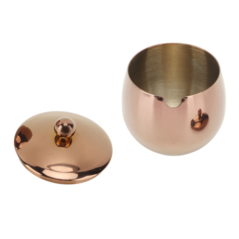 Large Stainless Steel Sugar Bowl Spice Jar With Lid Storage