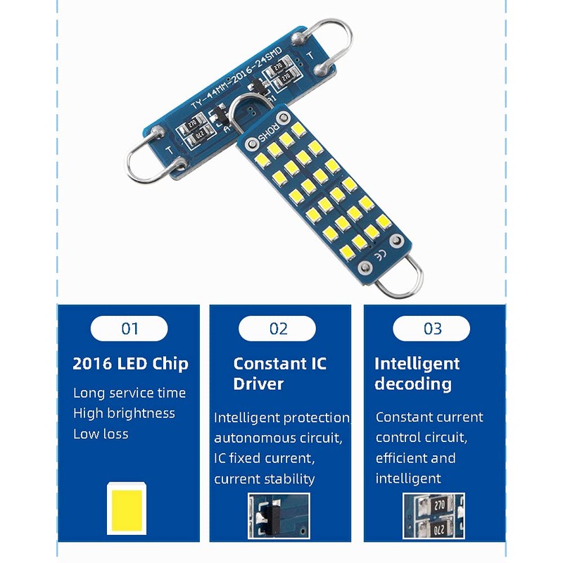 YONGMING 561 LED Loop Bulb 44mm 1.73" 211-2 212-2 561