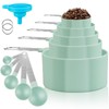 zeyedemo 11PCS Measuring Cups and Spoons Set Durable Stackable Measuring