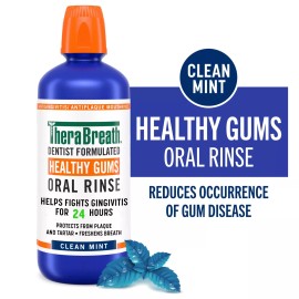 TheraBreath Healthy Gums Mouthwash Antigingivitis Mouth Rinse for Adults 16 oz