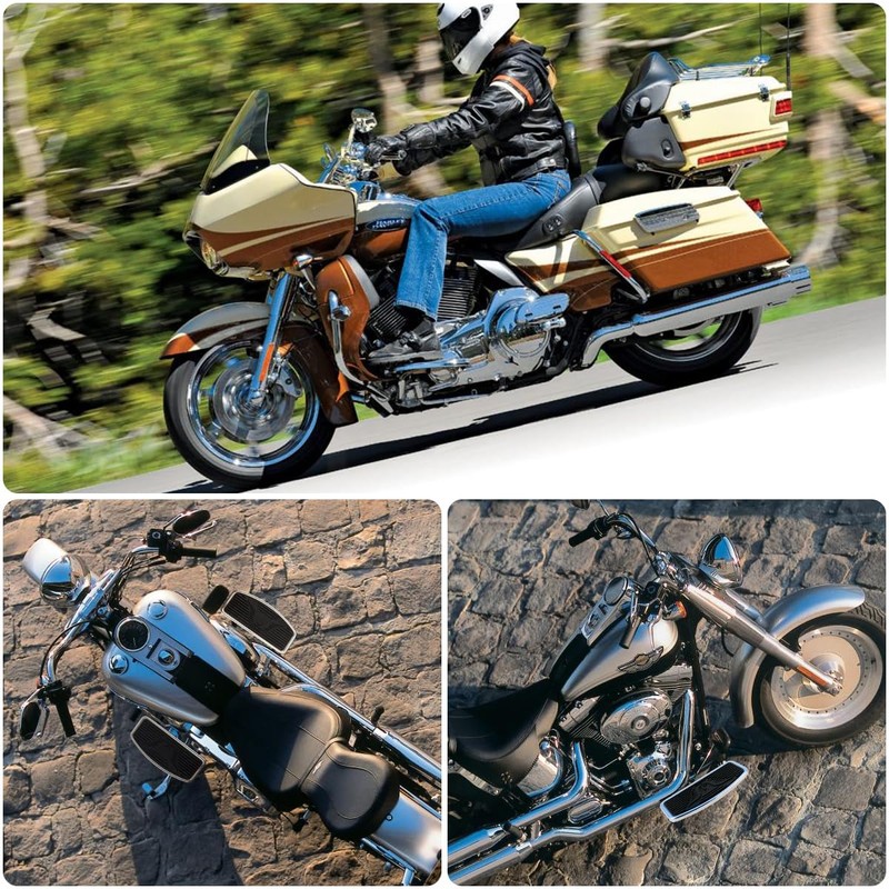 Adjustable Motorcycle Floorboards Front Footboard Pedals Foot Pegs for Harley