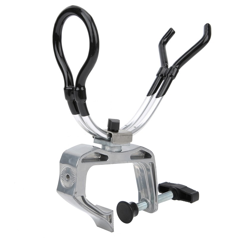 Aluminum Alloy 360 Degree Adjustable Boat Rods Holder Fishing Pole