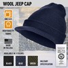 Knit Outdoor Genuine G.I. Winter Beanie Cap with Visor, 100%