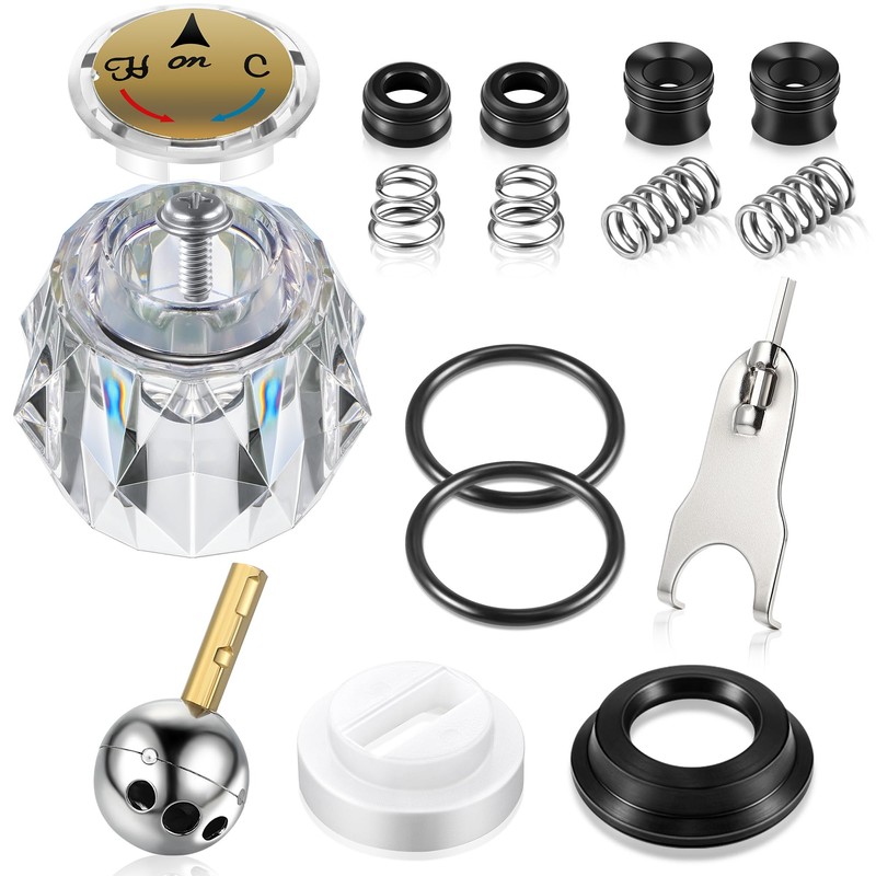 Avenuebool Acrylic Single Handle Trim Set, Complete Faucet Repair Kit
