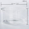 Opexscal 104oz Large Glass Trifle Bowl, Modern Design Clear Glass