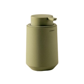 Cosmic Saona Soap Dispenser for Bathroom Made of Resin Counter Soap Dispenser for Bathroom and Kitchen with Soft Touch Refillable Accessories with 350ml Olive Colour