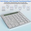 Bluetooth Number Pad, Portable 2.4G Wireless Numeric Keypad with Display
