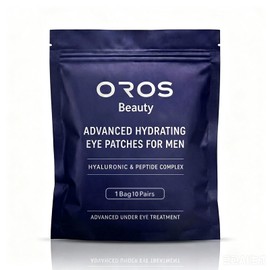 OROS Eye Patches for Men, 10 Pieces, Hyaluronic Acid & Peptides