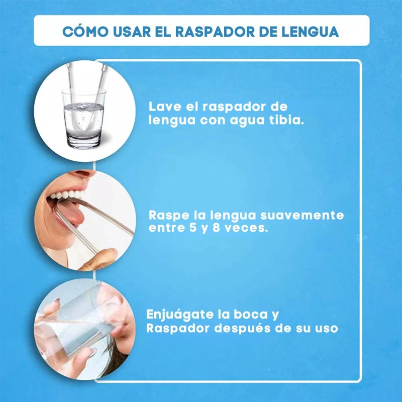 Universo en Linea Cepillo Lengua Silicon Limpiador Lingual Limpieza Bucal