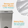 PlasticMill Heavy Duty Trash Bags - Clear Garbage Bags -