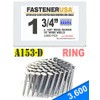 1 3/4" Ring A153-D HOT DIP Coil Roofing Nails 3.6M