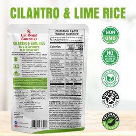 Eat Regal Ready-to-Eat Rice Trio – 3 Gourmet Flavors in 6 Microwaveable Pouches – Includes Veg Fried, Mexican Style & Cilantro Lemon – Quick, Healthy, No Gluten, Fully Cooked