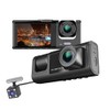 SaZaK 1080P DVR Dash Camera Front&Inside&Rear Camera Driving Recorder 2