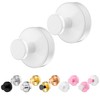 Suction Cup Hooks for Shower,Removable No Drill Towel Hooks,White 2
