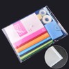 40 Pcs Clear Plastic Envelope with Snap Button Closure, Plastic