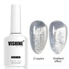 Vishine 16 ml Nagellack, semi-permanent, Glitzer, UV-Gel, glänzend, Diamant-Effekt, Soak-Off,