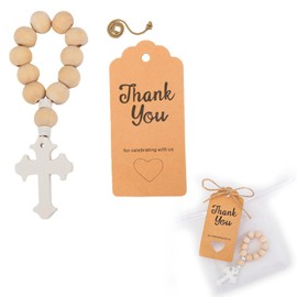 Mikovivi Christian Cross Beaded Bracelet, Religious Rosary Bracelet with Cross Pendant Rosary Crucifix Faith Jewelry for Women Men