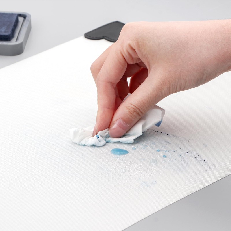 Non-Stick Craft Mat; Heat Resistant Media Surface Mat with Weighted