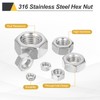sourcing map 80 Pcs M4x0.7mm Hex Nuts, 316 Stainless Steel