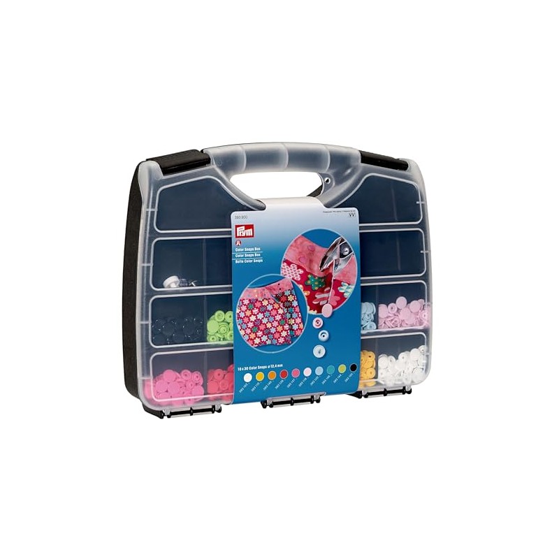 Prym Colour Snaps Box, Multicolored, 2 x 1 x 1