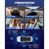 360° Dash Cam 1080P Car Camera, 4 Channel 3 Inch