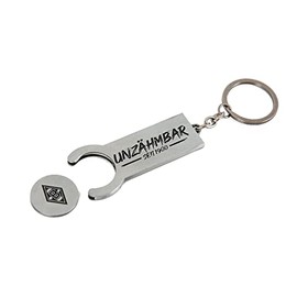 Borussia Mönchengladbach Keyring with Chip, silver