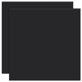 BENECREAT 3 Pcs Black Silicone Mats, 11.8x11.8 Inch Silicone Rubber Sheet Plate, Silicone Countertop Protector for Table Protector Heat-Resistant Pad, 2mm Thick