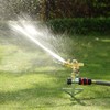 Eden 16032 Brass Impact Sprinkler, Heavy Duty Sprinkler Head, Adjustable