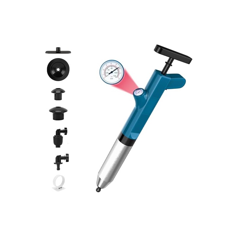 Toilet Plunger Set, High Pressure Air Drain Blaster for Unclog