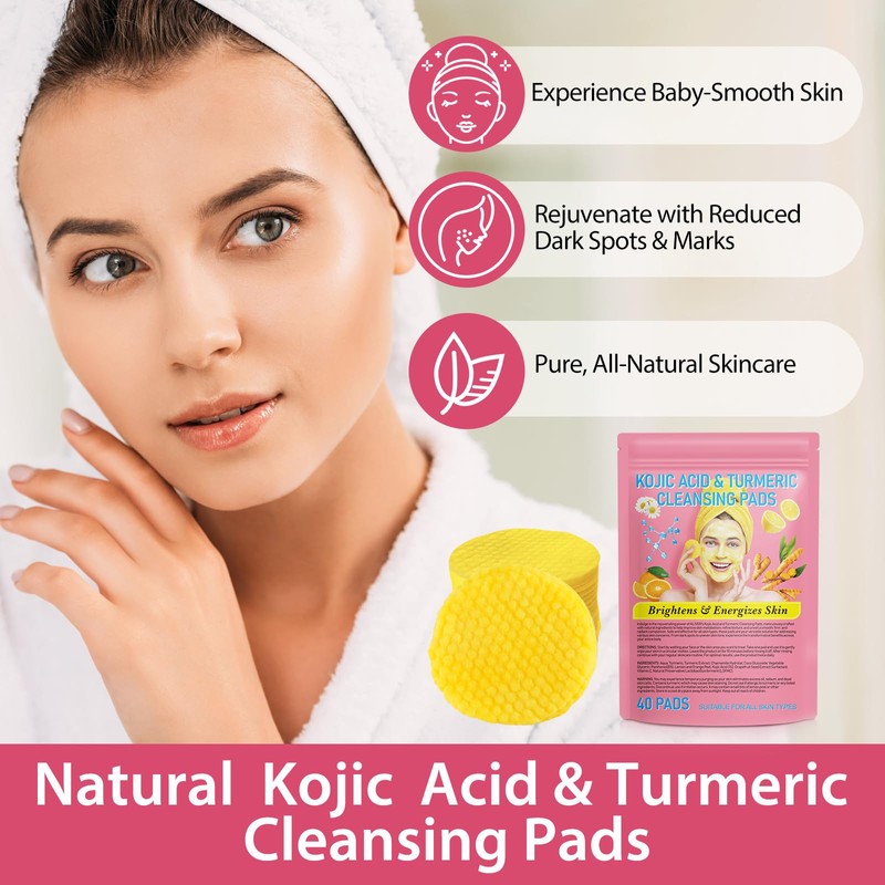 A r b c r n Turmeric Cleansing Pads,Kojic Acid
