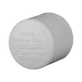 CHARLOTTE PIPE 1/2 SCH 40 Cap Socket Contractor Pack Pressure (10 Unit Bag)
