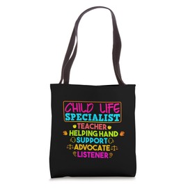 CLS Child Life Specialist Teacher Helping Hand Support Tote Bag