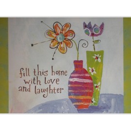 Whimsical "Fill this Home with Love and Laughter" Note Cards w/ Envelopes - Set of 8