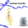 Initial Letter Keyring Initial Y Key Ring for Purse Handbags