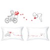 Human Touch, Love Trail Romantic His & Hers Pillow Cases