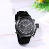 JewelryWe Watches Men's Analogue Digital Quartz Two Time Zone Wristwatch