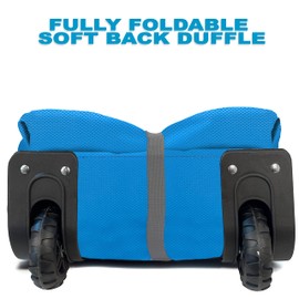 Bago Rolling Duffle Bag with Wheels - 27" 80L Foldable Weekender Bag, Waterproof Travel Duffel Bag, Heavy Duty lightWeight Duffle Bag for Traveling, Rolling Duffel Bag with Wheels (Blue2023)