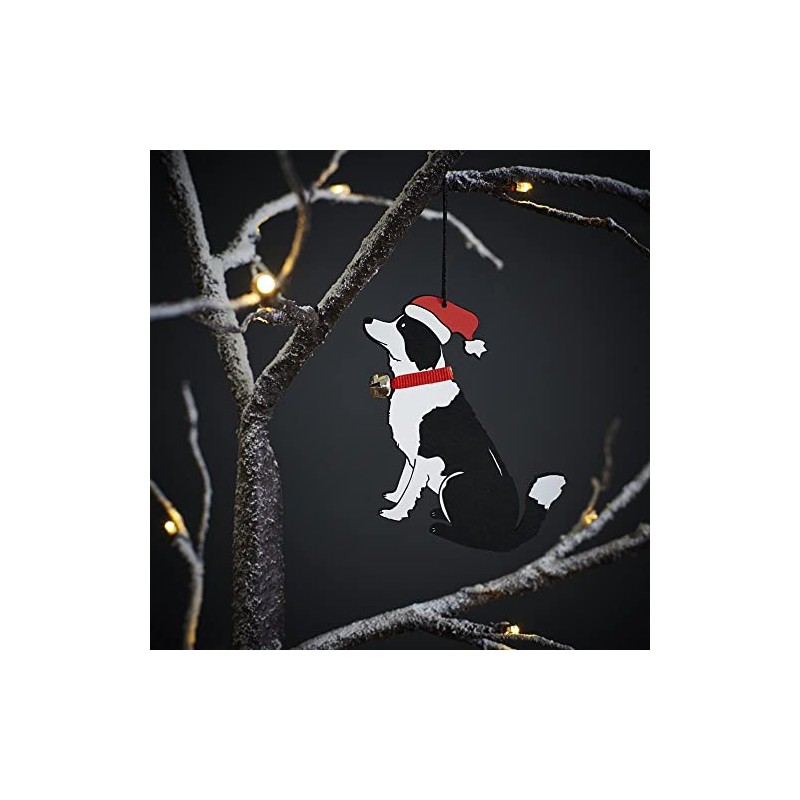 Sweet William Border Collie Christmas tree decoration