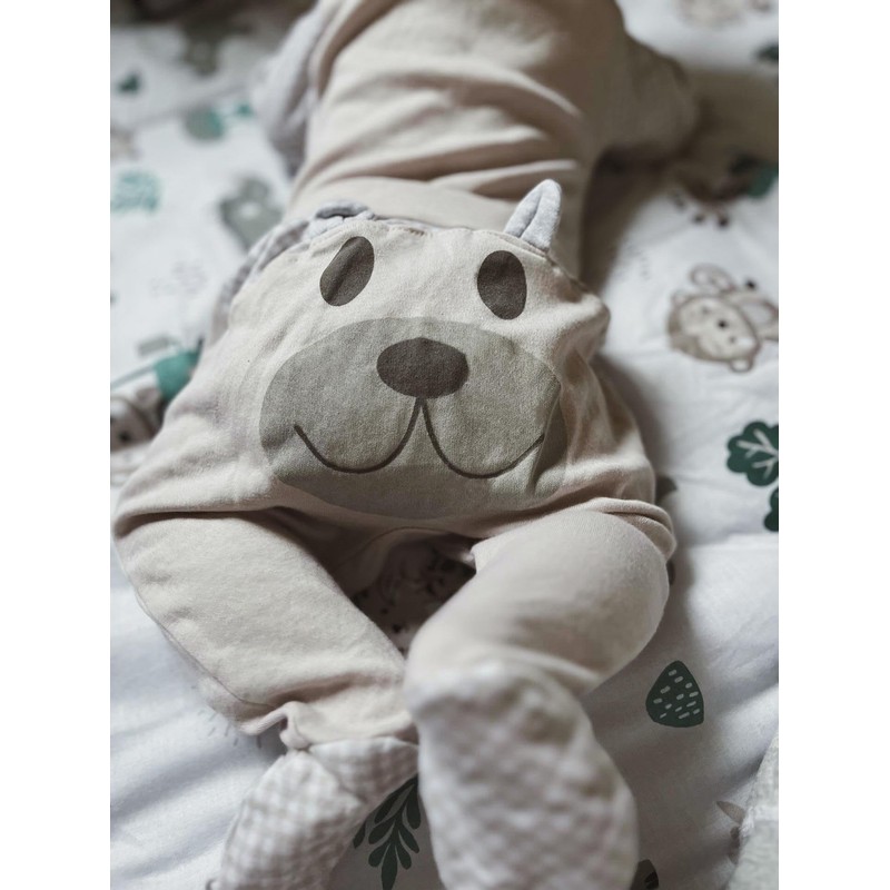TupTam Baby Clothes Set Body Romper Hat Teddy Bear -