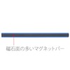 Plus Magnetic Bar, 8.7 inches (220 mm), 2 pcs, Blue,