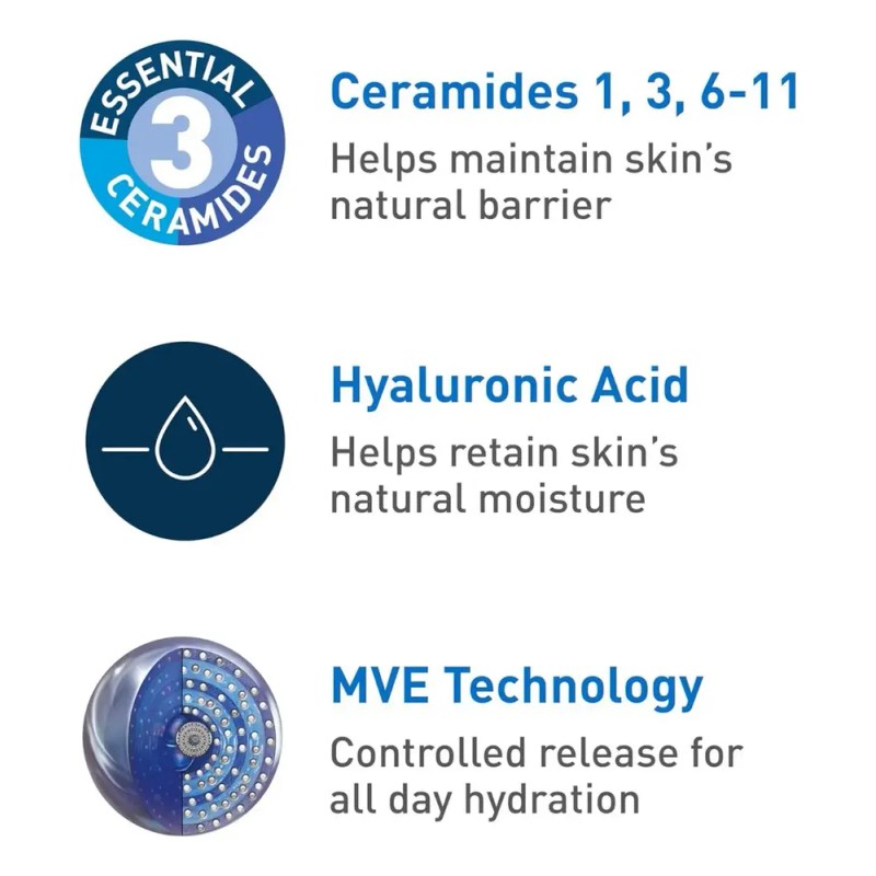 Loción Hidratante Facial Cerave Am Con Spf 30,89 Ml
