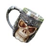 2 Layer Skull Beer Mug Stable Robust Fashionable Decorative Wear