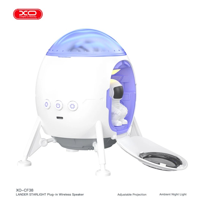 XO Star Projector Galaxy Night Light Bluetooth Speaker with Remote