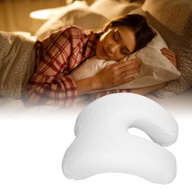 Neck Pillow, Curved Pillow, Cuddly Neck Pillow, Sleeping, Cuddly Neck Pillow, Soft, Breathable Pressure Cushion for Lunch Break, Night Relief, Support, Ventilated Design