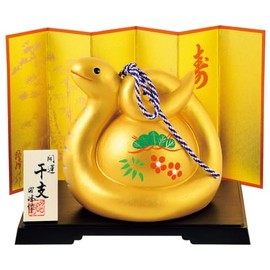Shoho 2025, Year of the Zodiac Sign, Snake Kaikai Kai, Gold Color, Shochiku Plum, Fukumi